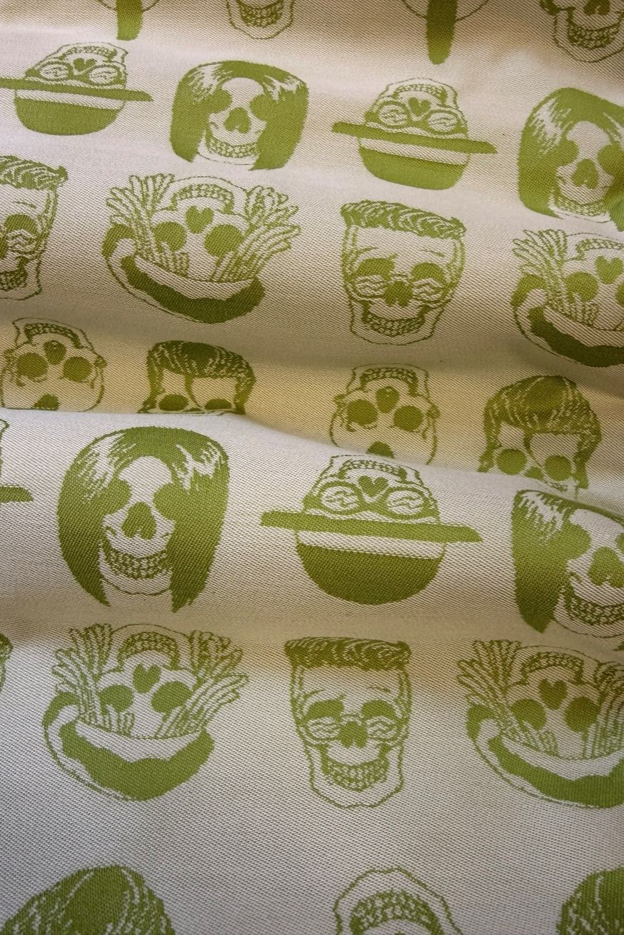 Bolsa hipster Caveiras verdes
