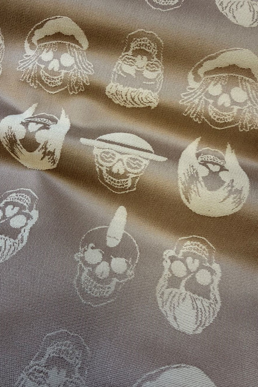 Bolsa hipster Caveiras bege