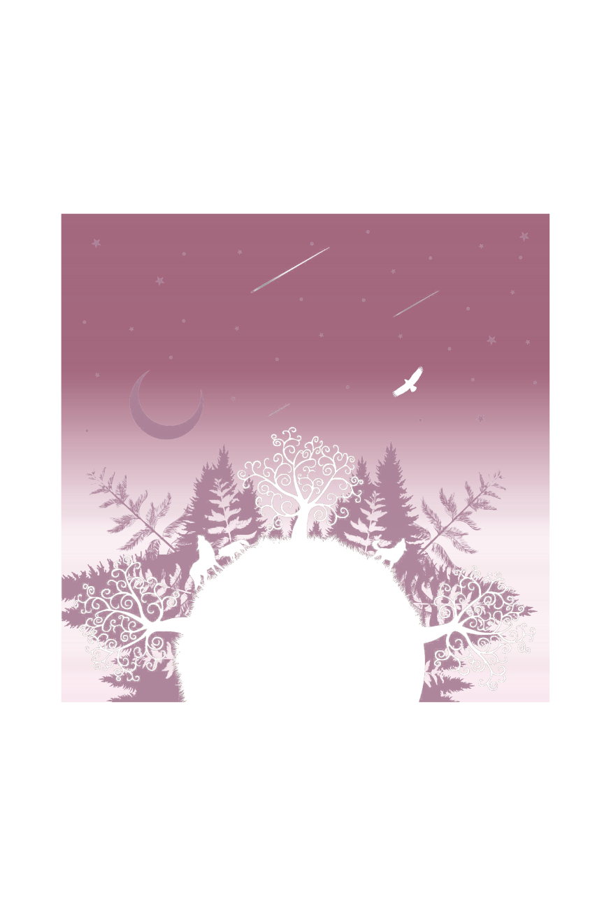 Mom tæppe Forest of Wolves Elaine - KOKADI