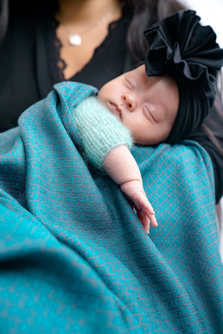 Babytæppe Heart2Heart lagune - KOKADI
