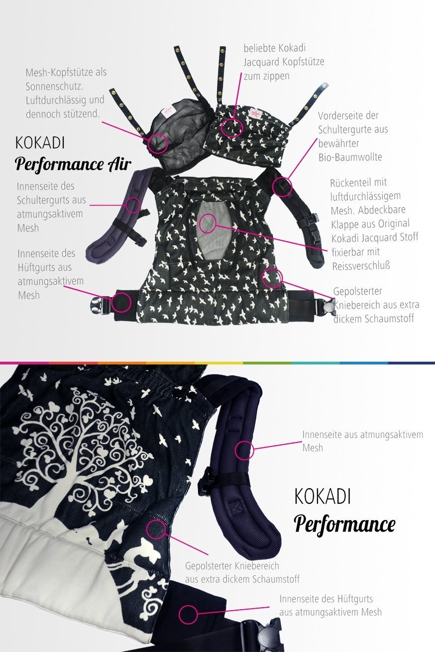 KOKADI bebek taşıyıcı Flip Performance Air Diyorit Yıldızları