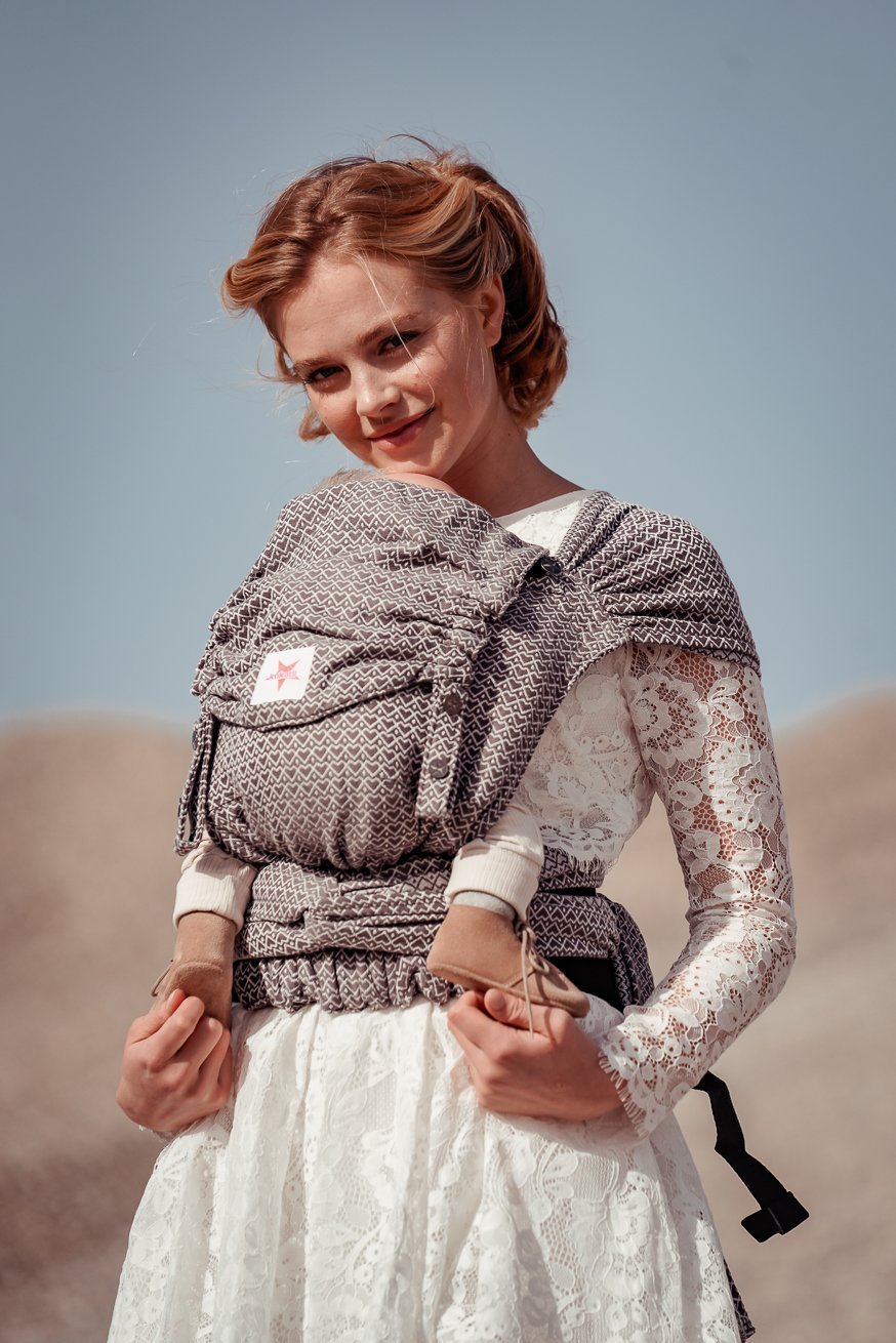 Babytrage WrapStar Heart2Heart Stone - KOKADI