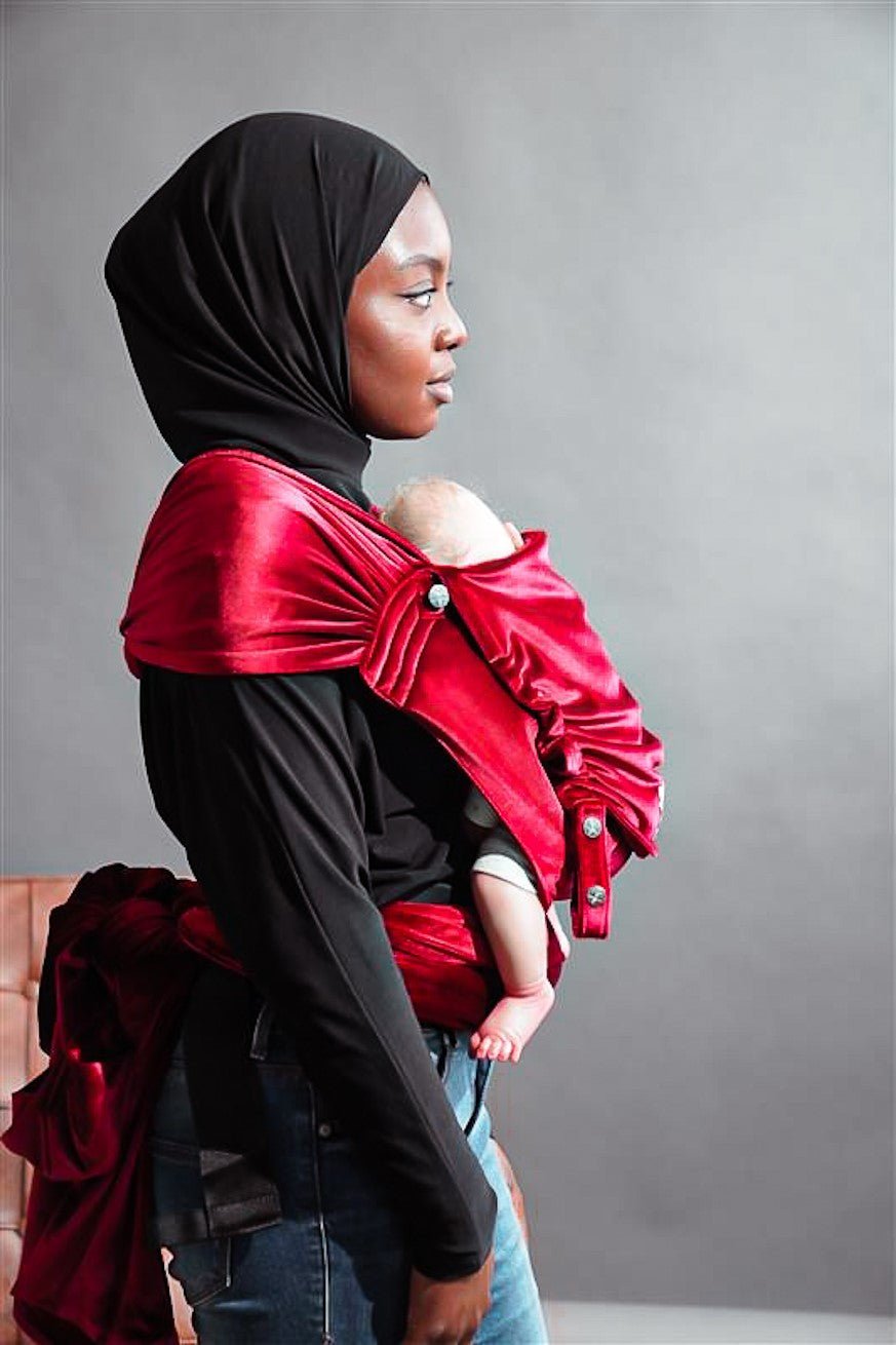 Babytrage WrapStar Samtweich Rubin - KOKADI